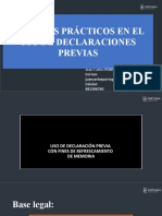 Declaraciones Previas. Decjuan C. Portugal