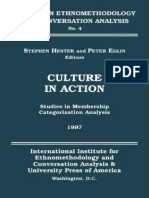 (Studies in Ethnomethodology and Conversation Analysis 4) Stephen Hester (Ed.), Peter Eglin (Ed.) - Culture in Action_ Studies in Membership Categorization Analysis-University Pr