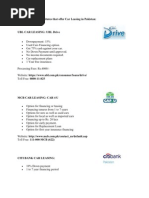 Download Car Leasing in Pakistan by Azhar Mirza SN51788956 doc pdf