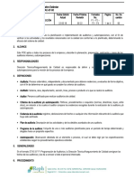 Procedimiento para auditorías internas y autoinspecciones