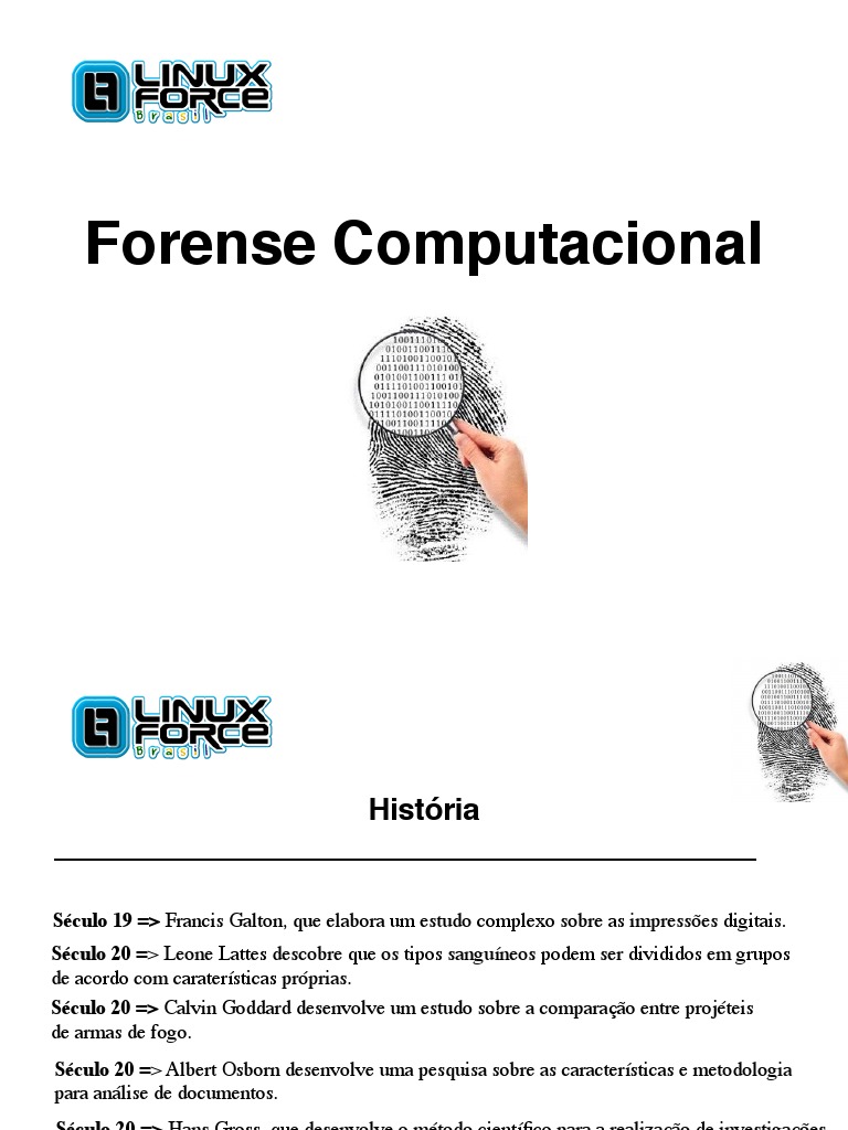 Forense | PDF | Distribuição Linux | Computação Forense
