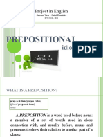 Prepositional: Project in English