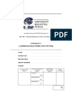 Ladder Diagram Timer and Counter: PLT 307 - Programmable Logic Controller