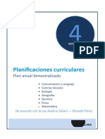 Planificaciones Curriculares: Plan Anual Bimestralizado