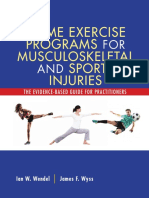 Home Exercise Programs For Musculoskeletal and Sports Injuries