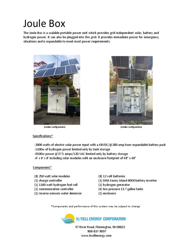 Joule Box: (Similar Configuration) (Similar Configuration) | PDF