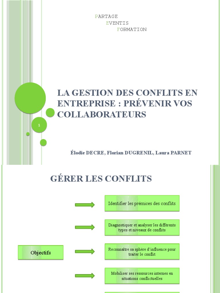 Gestion des Conflits en Entreprise | PDF | Prophylaxie | Science