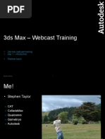 Day 1 - 3ds Max - Webcast Training