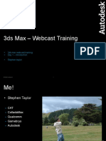 Day 1 - 3ds Max - Webcast Training