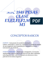 NTC 1848 Pesas Clase E1, E2,...