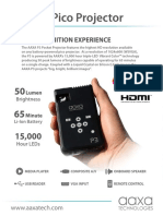 AAXA Pico Proyector P3 Brochure