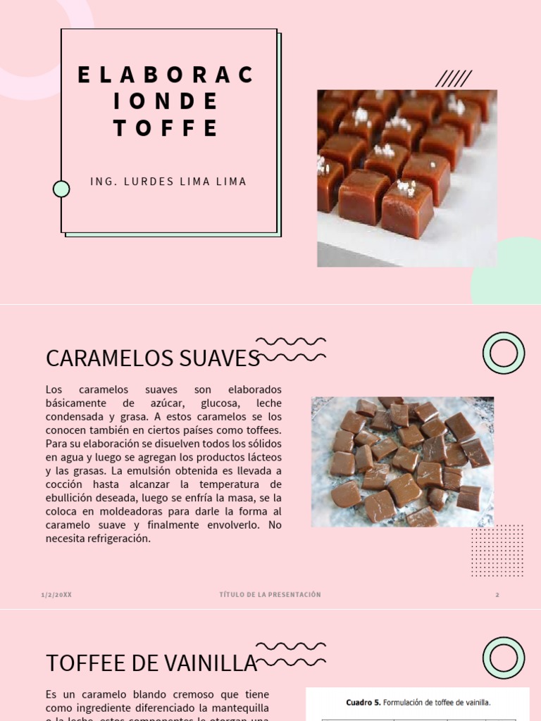 Semana 15 - Elaboracion de Toffe | PDF | Caramelo | Mantequilla