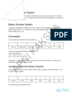 5. Binary Number System & Question Practice