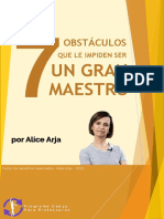 7 Obstáculos Que Le Impiden Ser Un Gran Maestro - Alice Arja