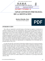 Modelos Explicativos en Psicología de La Motivación