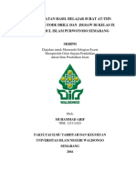Peningkatan Hasil Belajar Surat At-Tiin Dengan Metode Drill Dan Jigsaw Di Kelas Ix SMP Nurul Islam Purwoyoso Semarang