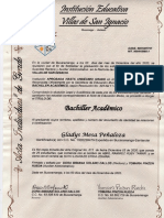 DIPLOMA GLADYS MESA