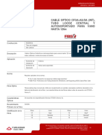 Cable Optico Cfoa-As-Ra (Int), Tubo Loose Central Y Autosoportado para Vano HASTA 120m