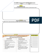 Learners Activity Sheet in Science 9-3 QUARTER (Week 3 To 4)