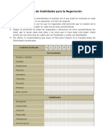 Encuesta de Habilidades para La Negociacin