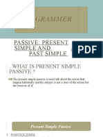 Grammer: Passive: Present Simple and Past Simple