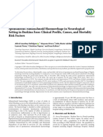 Spontaneous Subarachnoid Haemorrhage in Neurological Setting in Burkina Faso: Clinical Profile, Causes, and Mortality Risk Factors