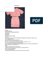Barbie Doll Cardigan Sweater Knitting Pattern 10242020