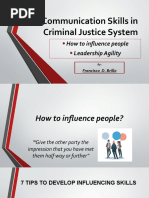 Communication Skills in Criminal Justice System