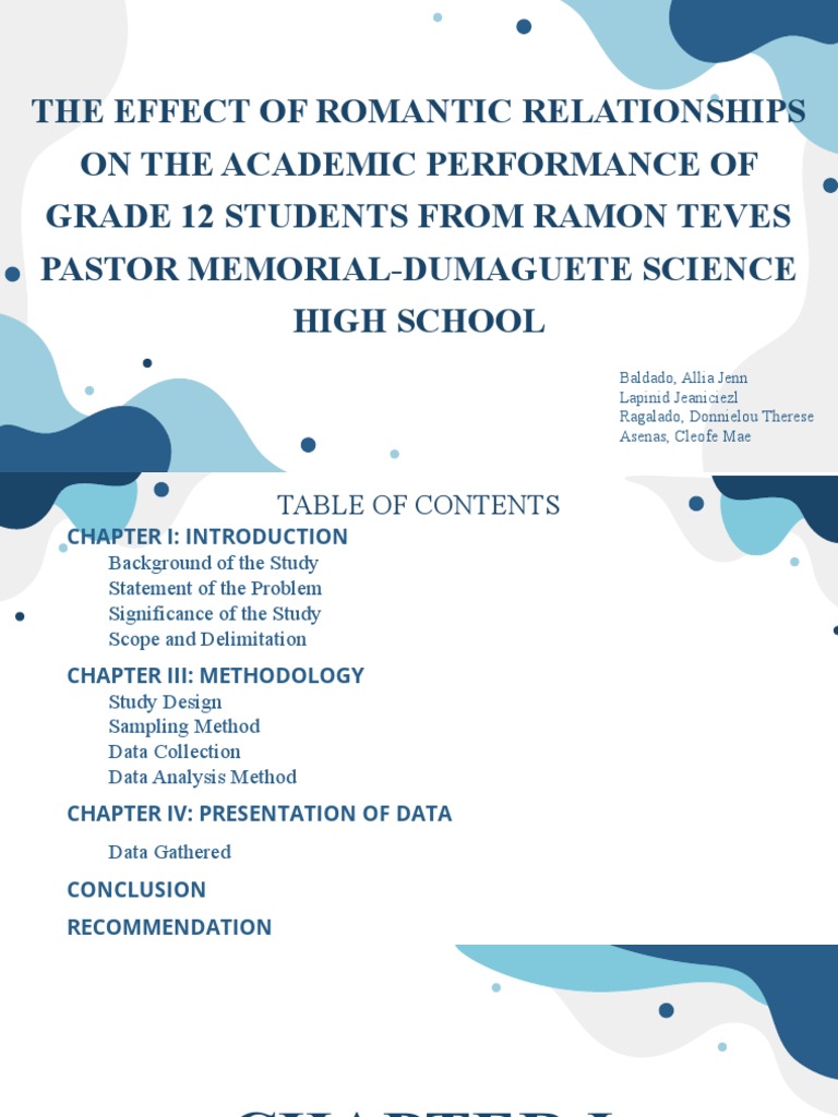The Effect of Romantic Relationships On The Academic Performance of