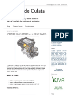 Apriete de Culata - APRIETE DE CULATA CITROEN 1.4, 1.6 HDI 16V DV4-DV6