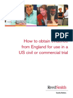 How To Obtain Evidence From England For Use in A US Civil or Commercial Trial