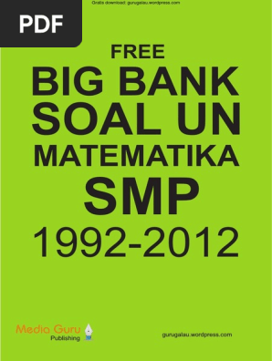 Adoc Pub Free Big Bank Soal Un Matematika Smp Pdf