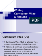 Writing Curriculum-áVitae