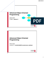 Post EECS2030A L6 ClassesMethodsObjectsX