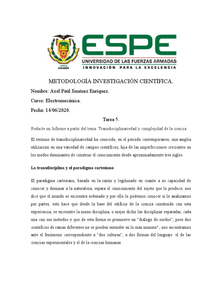 Complejidad de La Ciencia | PDF | Complejidad | Paradigma