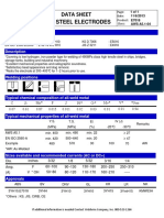 Data Sheet: Mild Steel Electrodes