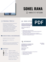 Sohel Rana: Personal Profile Work Experience