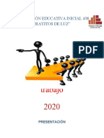 Plan anual de trabajo 2020 Institución Educativa Inicial 438 Rayitos de Luz