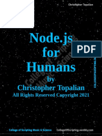 Node - Js For Humans by Christopher Topalian
