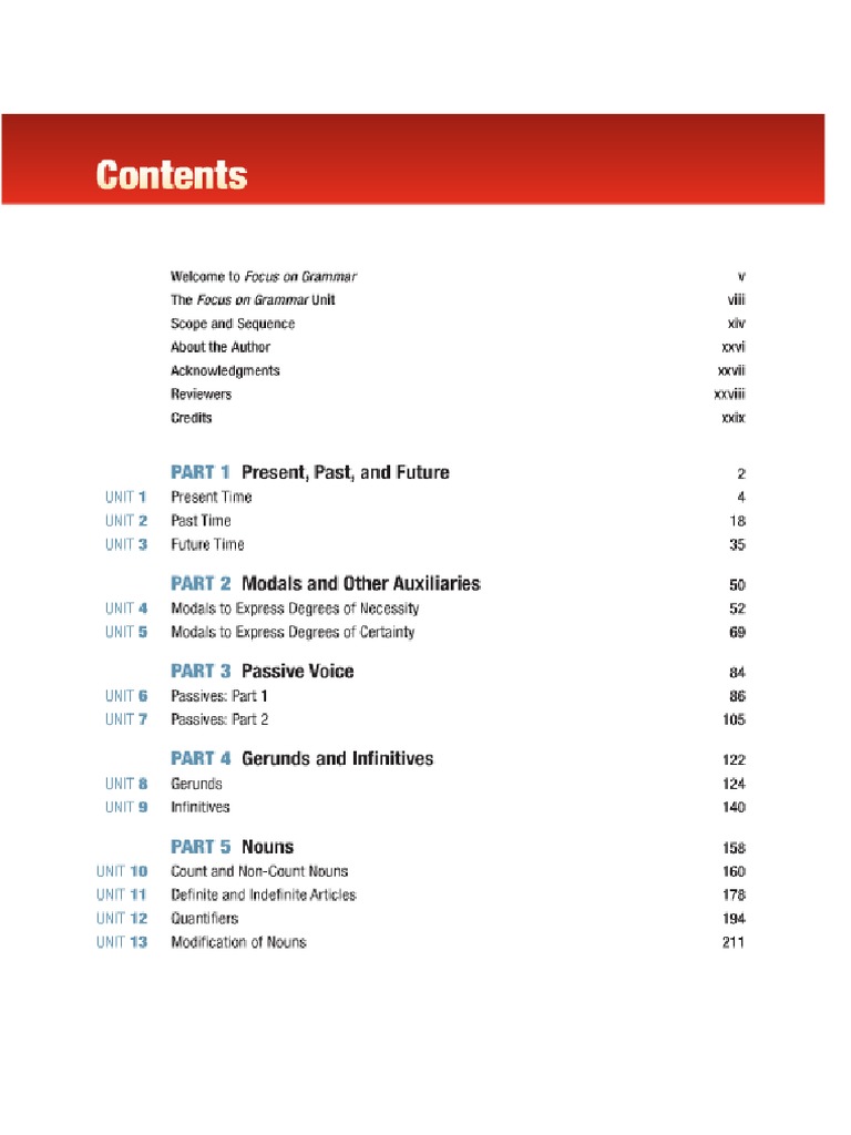 Focus On Grammar Book | PDF