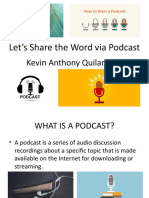 Lets Share The Word Via Podcast