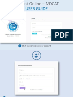 Student Online - MDCAT: User Guide