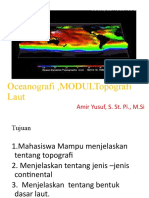 New Oceanografi TKL, Modul Topografi Laut