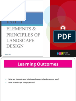 Unit - I: Elements & Principles of Landscape Design