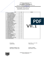 Daftar Namasiswa Kls 7