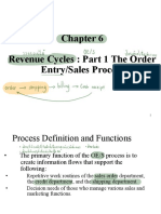 Revenue Cycles: Part 1 The Order Entry/Sales Process: Billing