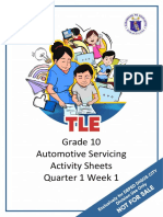 Grade 10 Automotive Servicing Activity Sheets Quarter 1 Week 1