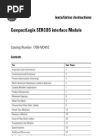 Compactlogix Sercos Interface Module: Installation Instructions