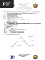 Tuyan Integrated School 4 Quarter Summative Test in English 9