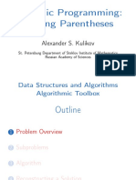 DP Placing Parenthesis